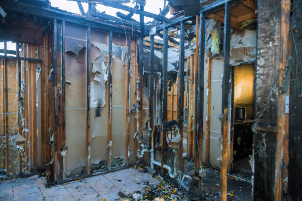 Professional Fire Damage Assessment technician working in Beachwood, NJ